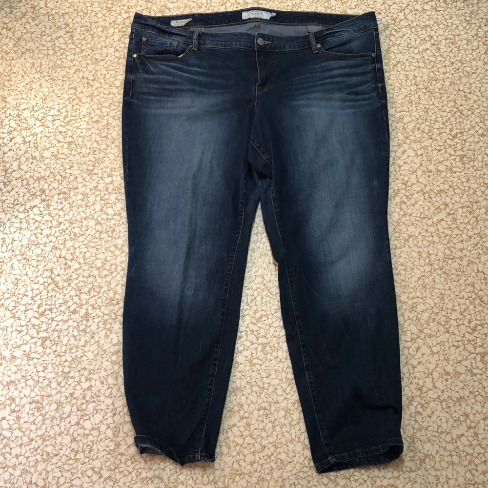 Medium wash boyfriend jeans